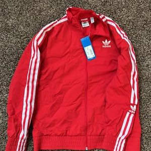 Adidas Red track jacket brand new w/tags